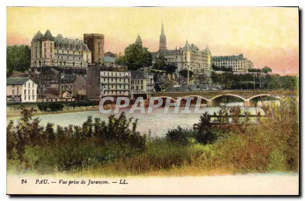Pau — Uitzicht genomen vanaf Jurançon — LL. n°24 - Voorkant