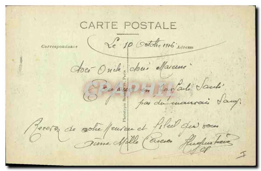 Verdun bombardiert — Der Große Krieg 1914-16 — Visé Paris 201, Verlag Benoist, Bar-le-Duc - Rückseite
