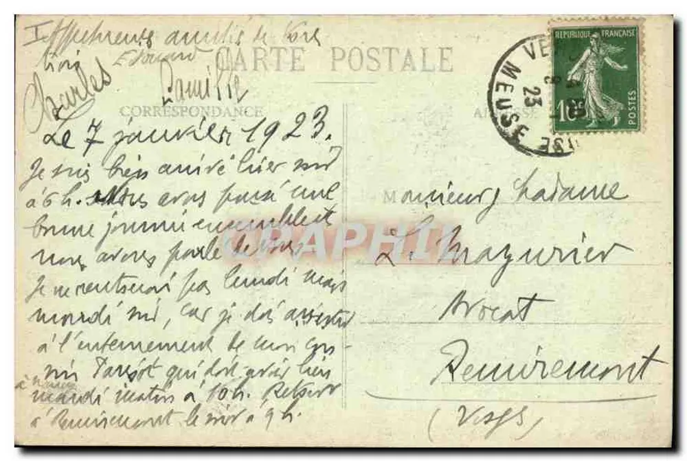 Verdun - Seine Ruinen - Der Quai de la République — Verlag Verdiré, Nr. 103 - Rückseite