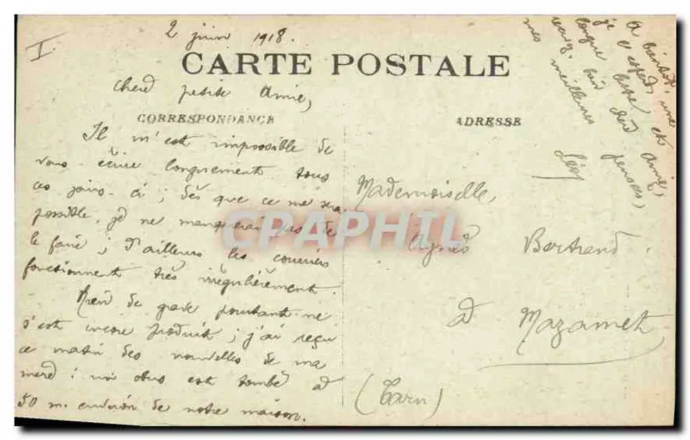 Verdun — Rue des Hauts-Degrés nach dem Bombenangriff — L. C. H., Visé Paris, n° 532 - Rückseite