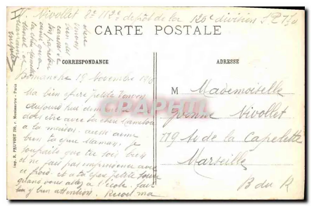 Verdun (Meuse) — Die Ruinen — Visé Paris 513 bis - Rückseite