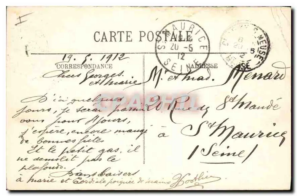 Verdun — Le Mess des Officiers — Mouzelle & Cie, LL, n°45 - Verso