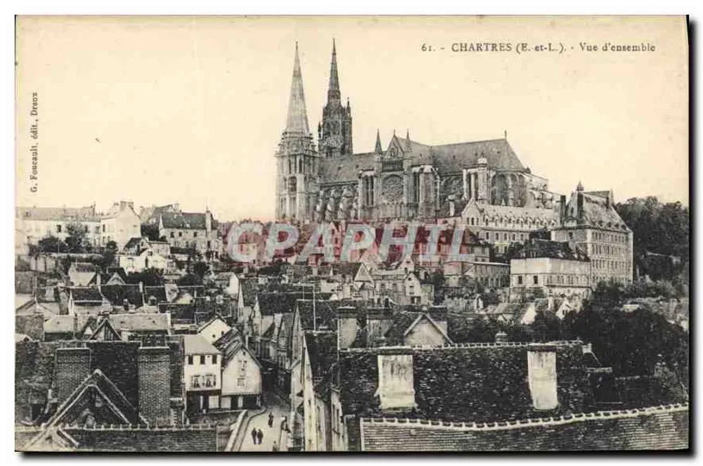 Chartres (E.-et-L.) — Vista geral — G. Forcault, édit., Dranz - Frente