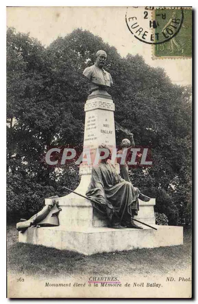 Chartres — Denkmal für Noël Ballay — ND. Fot. - Vorderseite