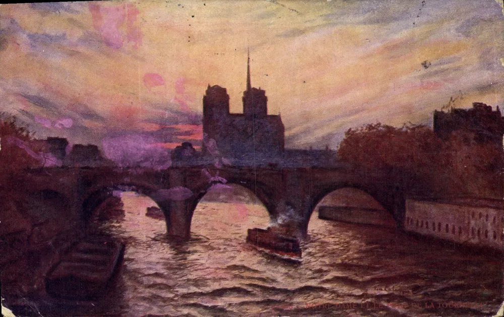 Nossa Senhora de Paris — vista da Toussaint — editor La Toussaint - Frente