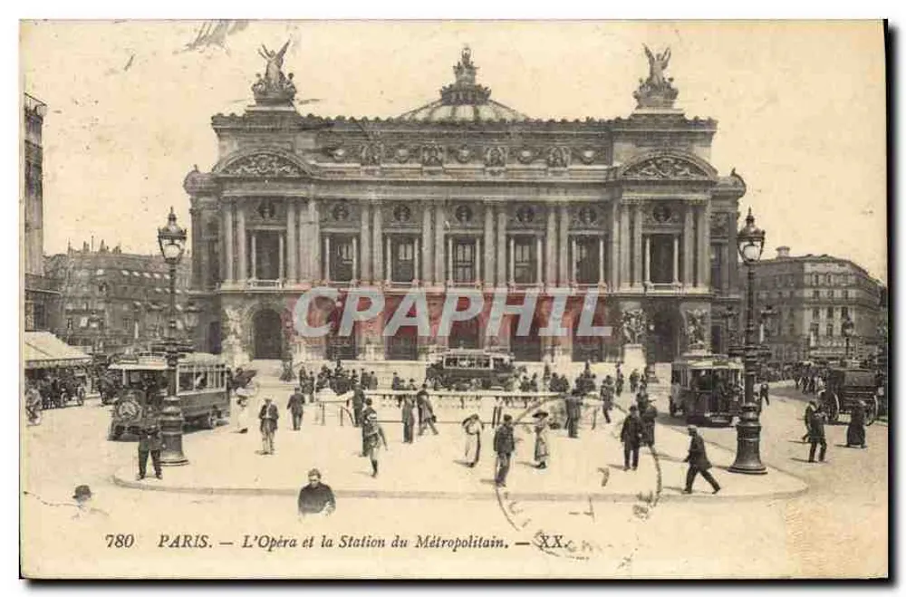 PARIS — Das Opernhaus und die Metro-Station — Nr. 780 - Vorderseite