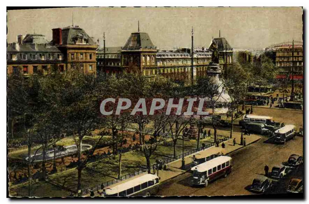 Platz der Republik — Paris — Art Editions GUY - Vorderseite