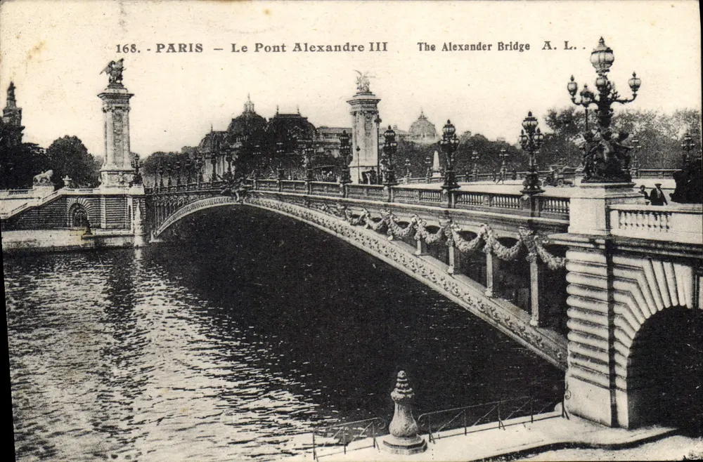 Paris — O Ponte Alexandre III — A.L. n°168 - Frente