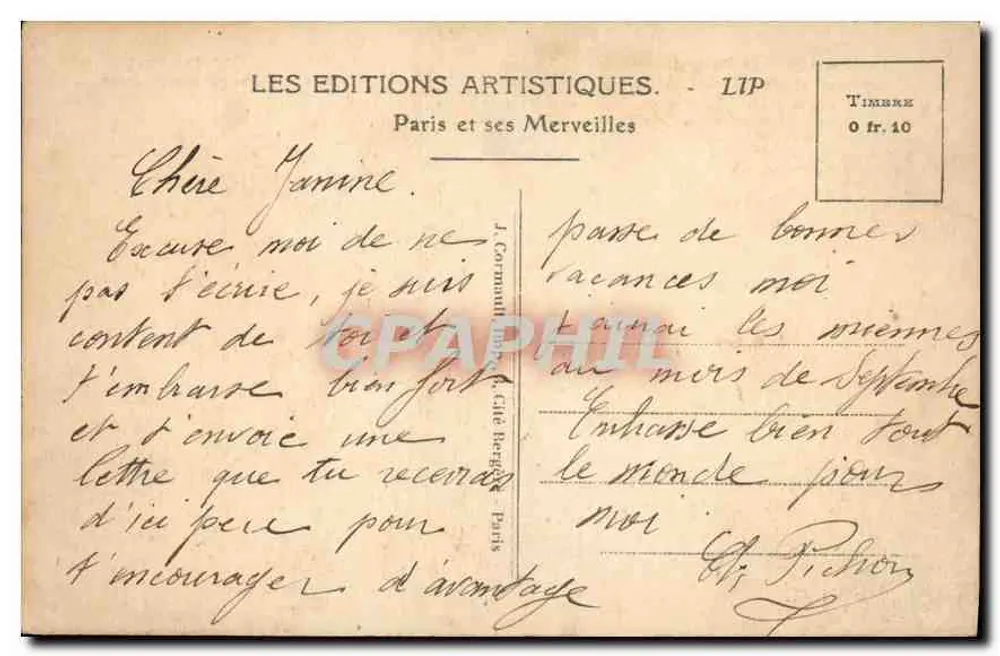 PARIS — Der Panthéon — LIP - Rückseite