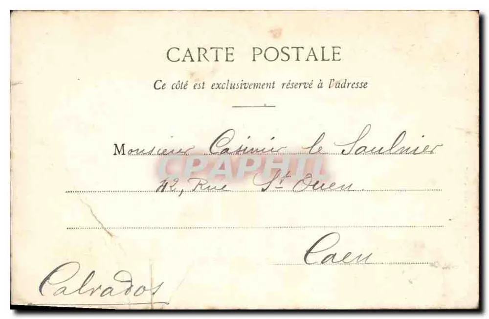 Paris - Estátua de Étienne Marcel — editor desconhecido, n° de série 189 - Verso