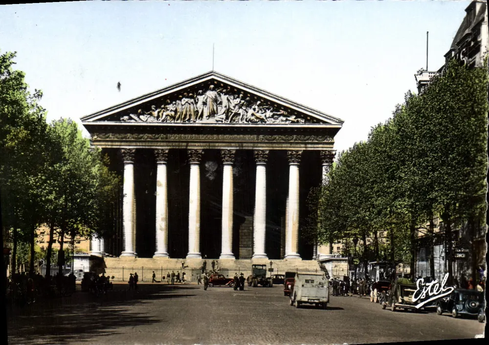 Der Panthéon in Paris — Blick auf den Panthéon-Platz — Verlag Estel, n° 208 - Vorderseite
