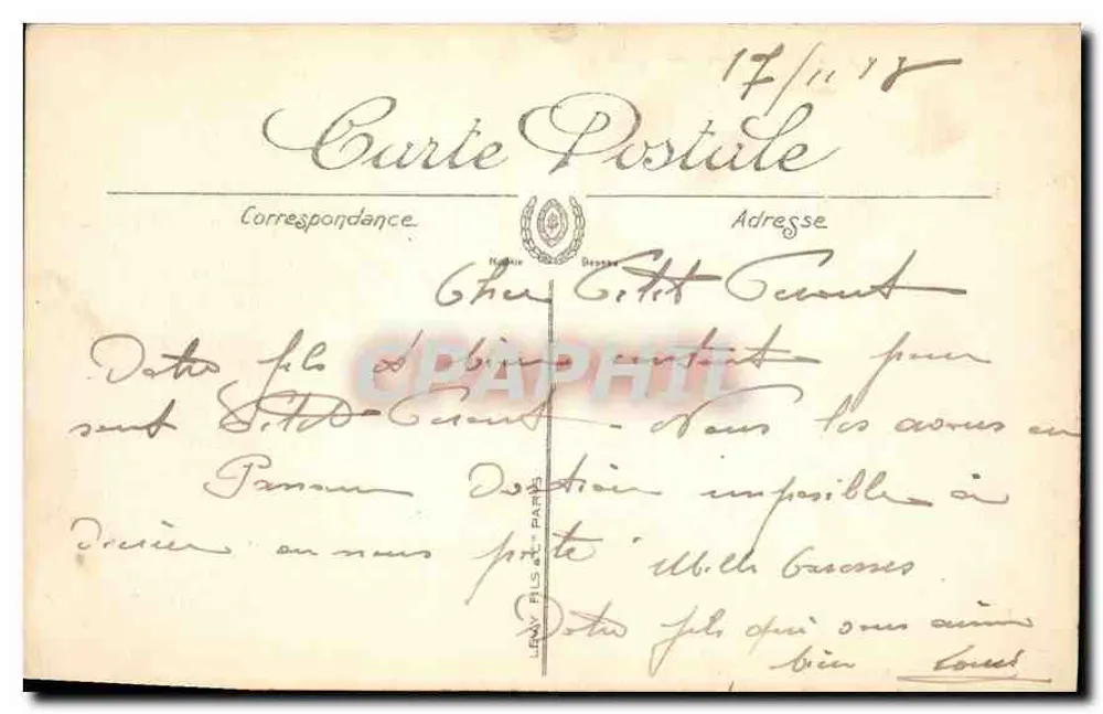 PARIS — Il Palazzo del Luxembourg — LL. — N° 158 - Verso