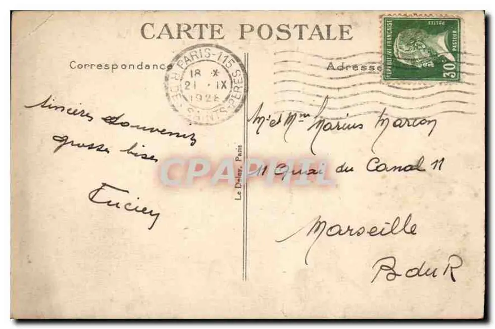 Paris – Avenue du Bois de Boulogne – Arc de Triomphe – Verlag B.D. n°4613 - Rückseite
