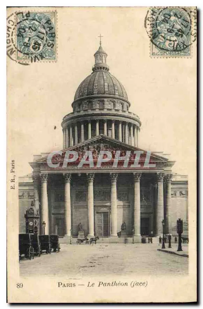 Paris — O Panteão (frente) — E.R., Paris, n°89 - Frente