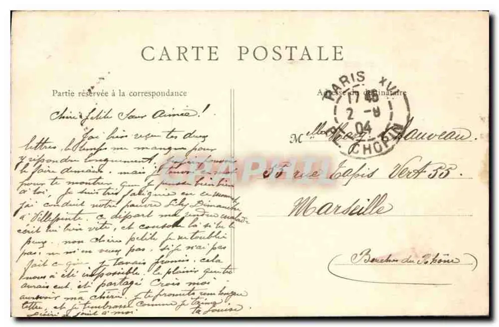 Paris — O Panteão (frente) — E.R., Paris, n°89 - Verso