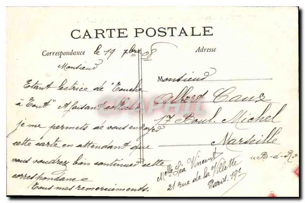 PARIS – Buttes Chaumont – Der Aufstieg zum Belvédère — J. H. — n° 315 - Rückseite