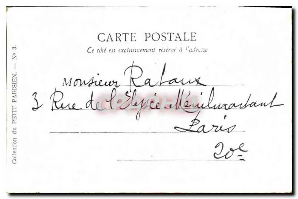 Paris — O Monumento de Étienne Dolet — Coleção do Petit Parisien, N° 3 - Verso