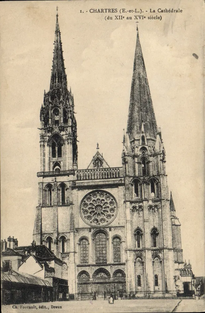 Chartres (E.-et-L.) - Die Kathedrale (von dem 12. bis zum 16. Jahrhundert) — Ch. Foucault, Verlag, Dreux - Vorderseite