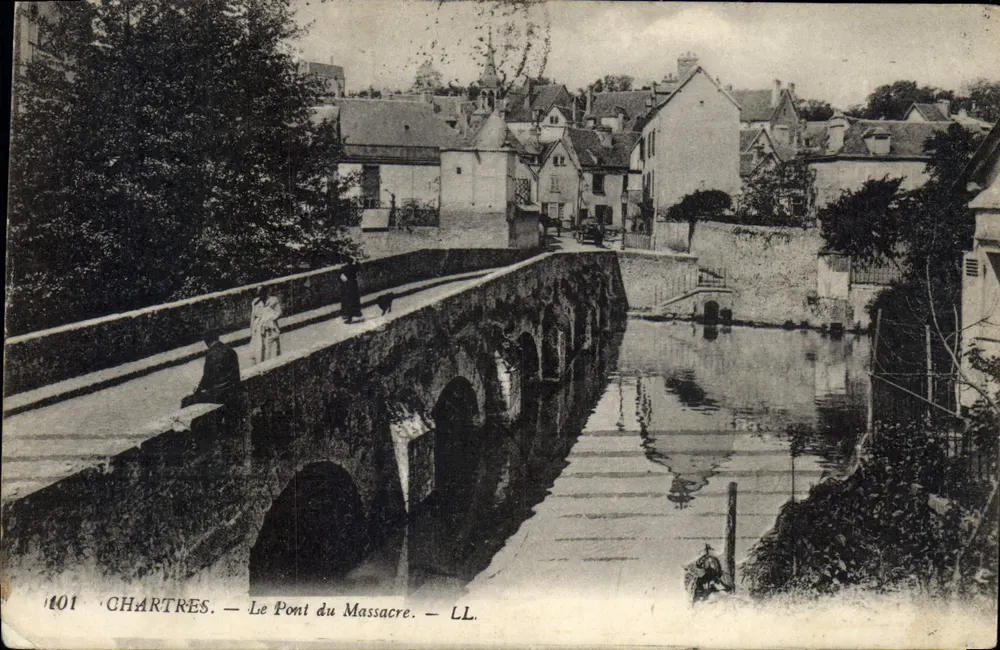 Chartres — O Ponte do Massacre — LL. n° 1401 - Frente