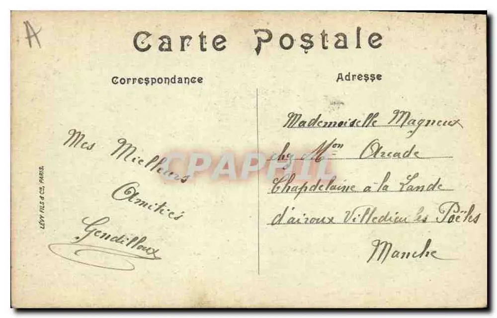 Chartres — A Catedral — Li. — Editor Lévy fils & Cie, Paris, n° 145 - Verso