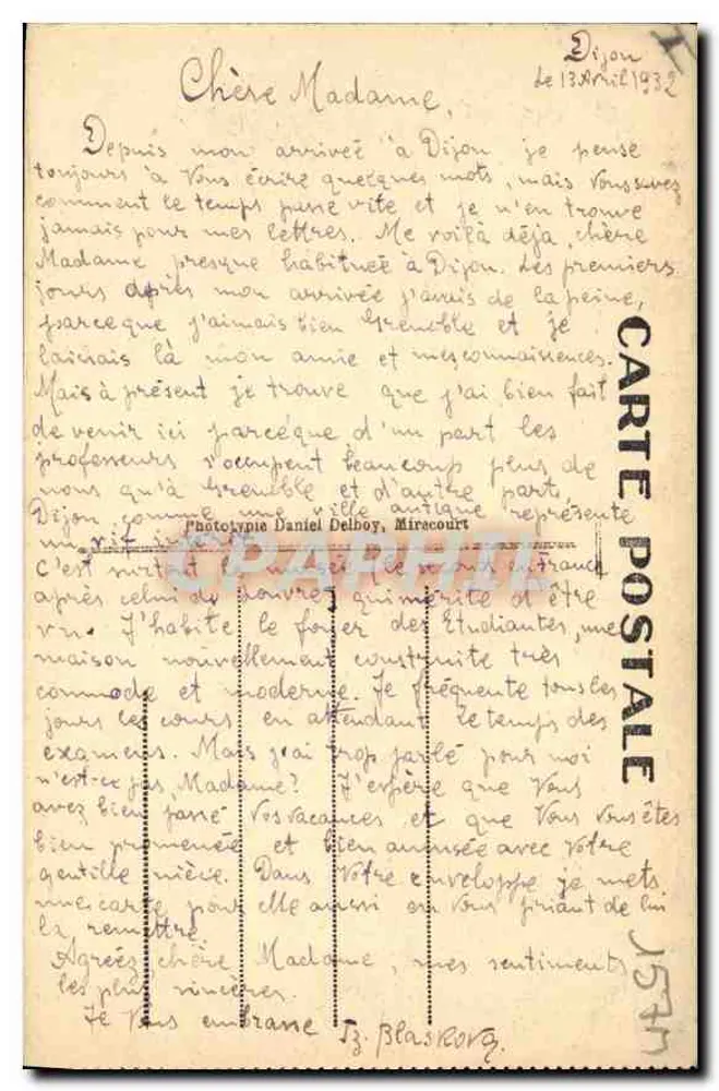 Dijon — Allgemeine Ansicht vom Turm der Herzöge — D.D. — n°79 - Rückseite