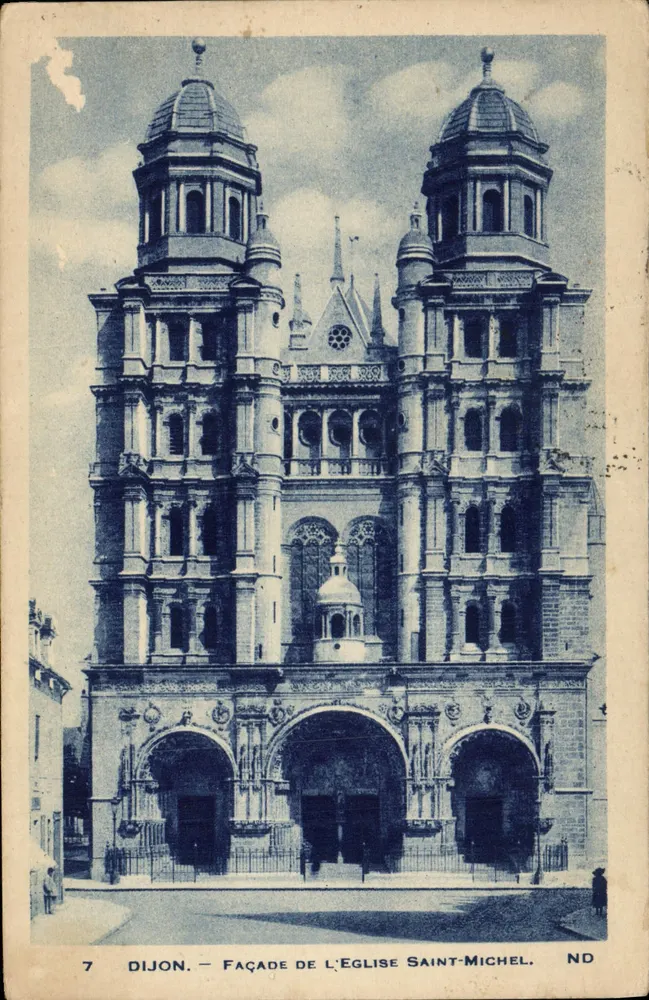 Dijon — Facha da Igreja de São Miguel — ND - Frente
