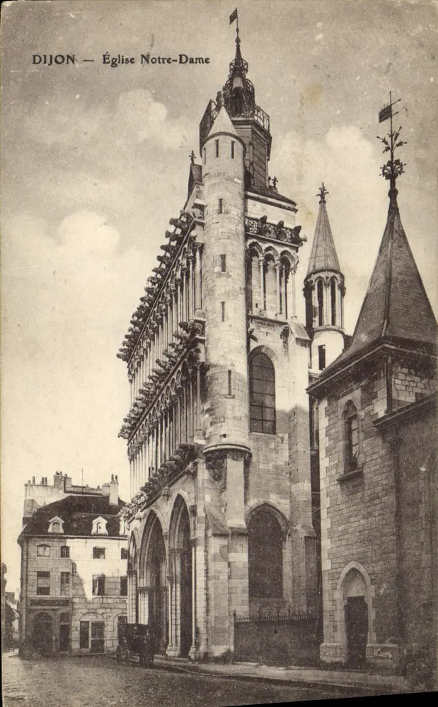 Dijon — Igreja de Nossa Senhora — editor L. Bousquet, n° 157M - Frente