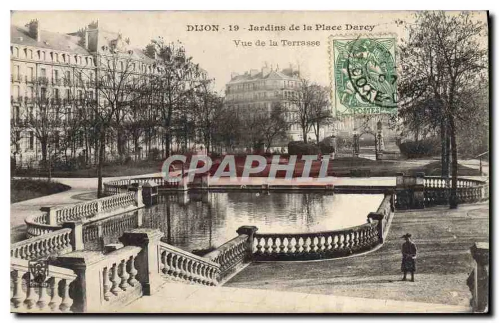 Dijon - Jardins da Praça Darcy — Vista da Terrasse — n°19 - Frente
