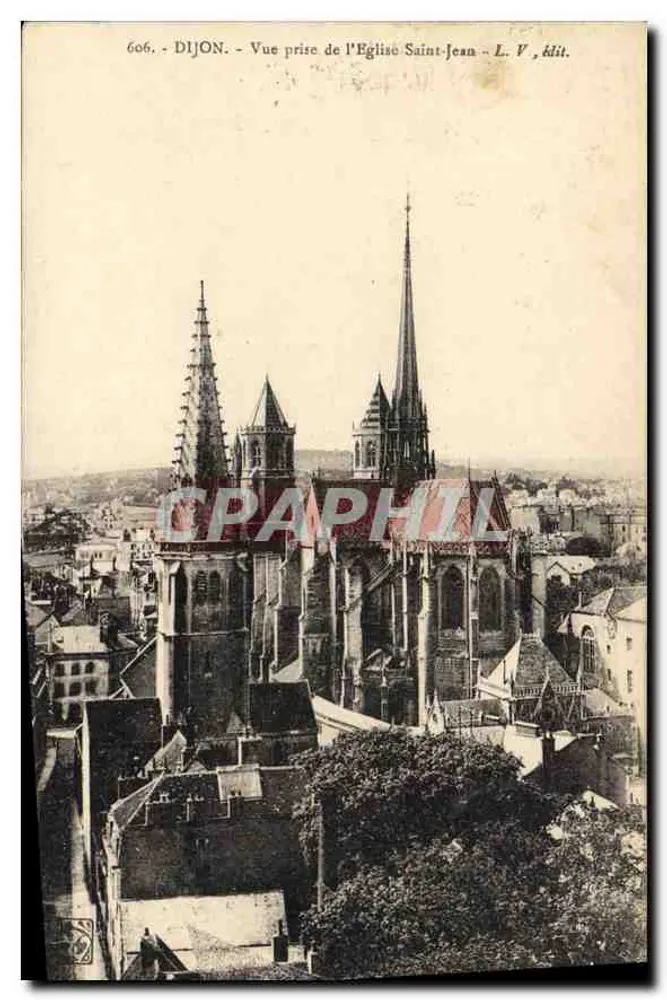 Dijon — Ansicht vom Kirchhof Saint-Jean — L. V., pub. - Vorderseite