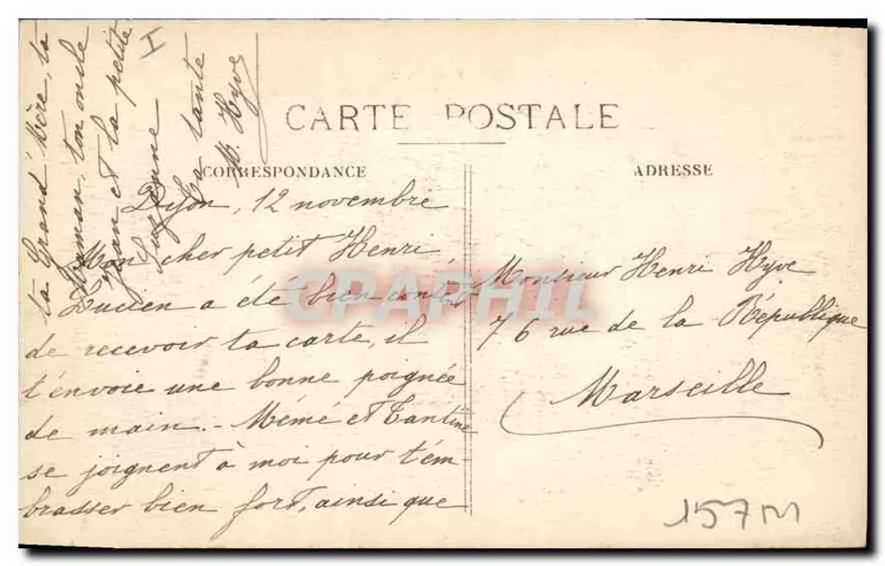 Dijon — Praça das Armas — Editor R. G. n°79 - Verso