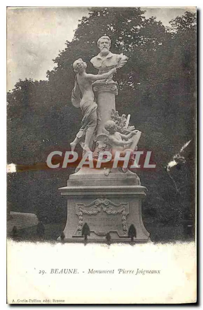 Beaune - Monumento Pierre Joigneaux — editor A. Cretin-Pellion, n°29 - Frente