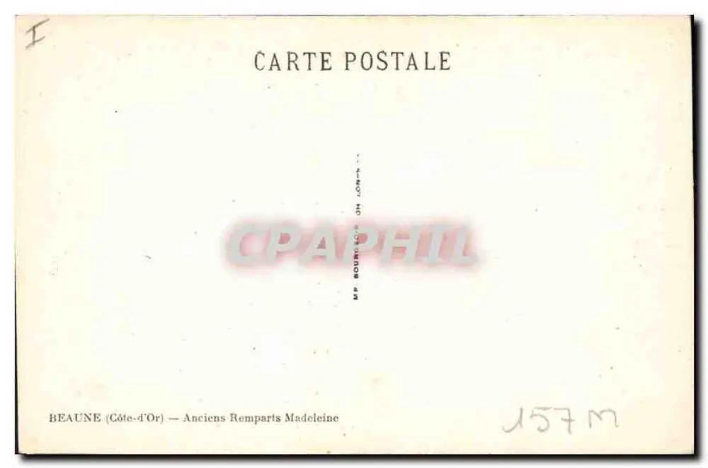 Beaune (Côte-d'Or) — Alte Madeleine-Mauern — MP BOURGEOIS & Cie - Rückseite