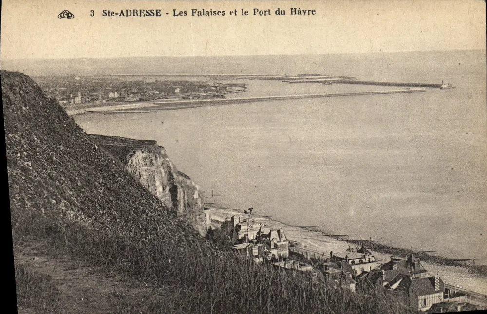 Saint-Adresse - Die Klippen und der Hafen von Havre — Verlag Alaudienne des Arts - Vorderseite