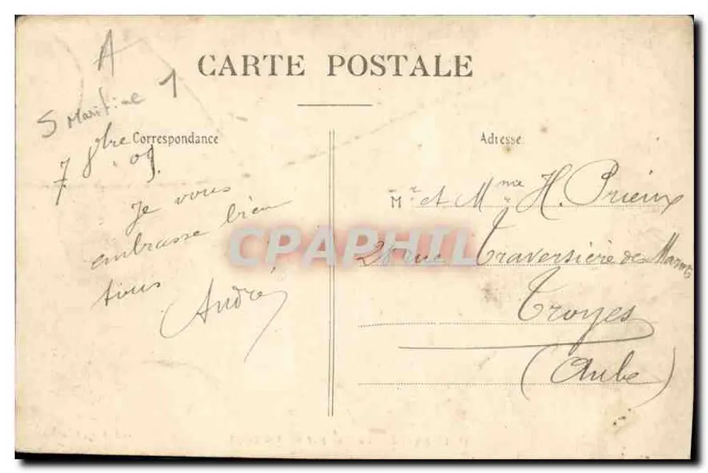 Le Havre — O Mar com Vento do Oeste — editor A. P., Le Havre - Verso