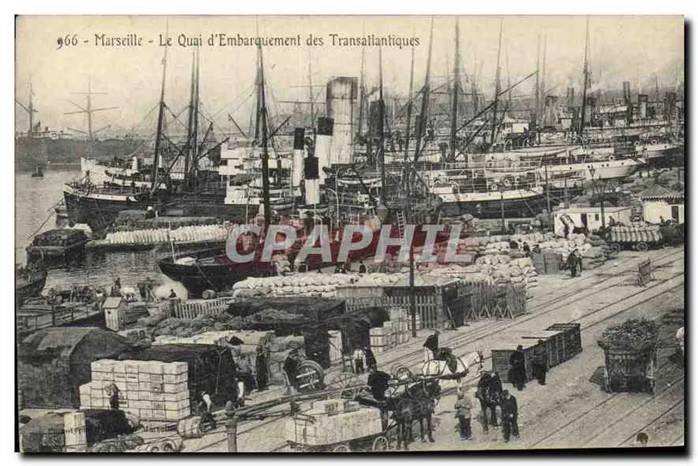 Marseille - Der Transatlantik-Embarkationskai — CRAPHIL n°966 - Vorderseite