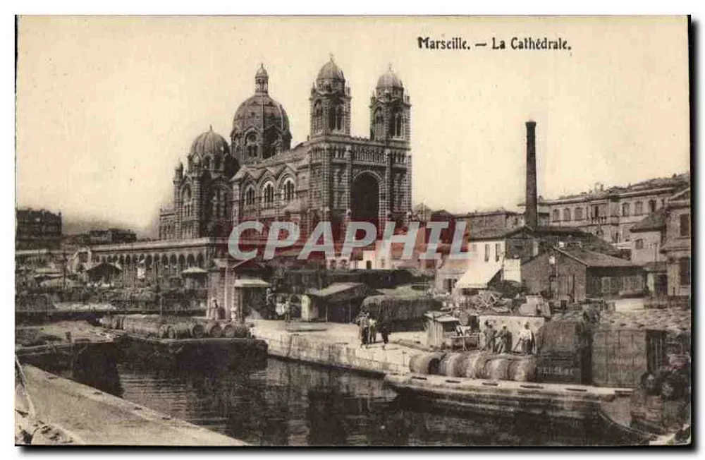 Marselha — A Catedral — Editor não visível - Frente