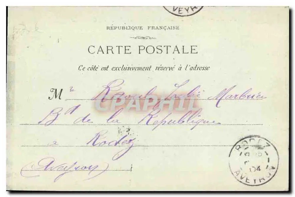 Marselha: Um canto da Corniche — G. M., n° 61 - Verso