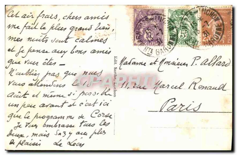 ENV. DE LUCHON — A Vale do Lys — 73 - Verso