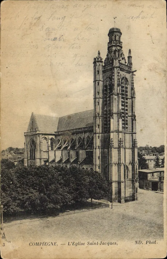 Compiegne — A Igreja de São Jacó — ND. Fot. - Frente