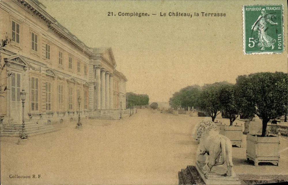 Compiègne — O Castelo, a Terrasse — Coleção R.F. - Frente