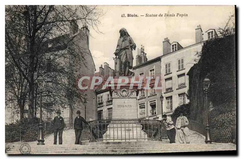 Blois — Statuïet van Denis Papin - Voorkant