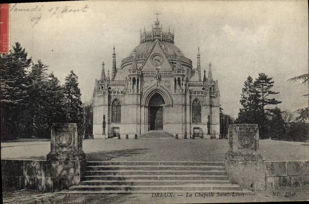 Dreux — A Capela São Luís — ND. Fot. - Frente