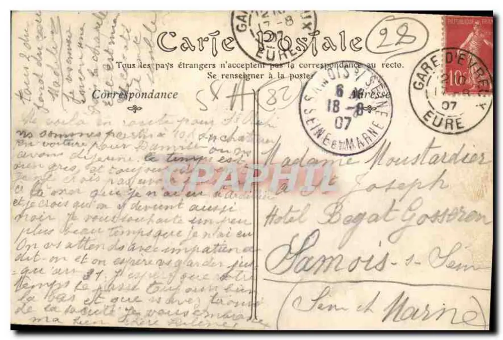 Dreux — A Capela São Luís — ND. Fot. - Verso