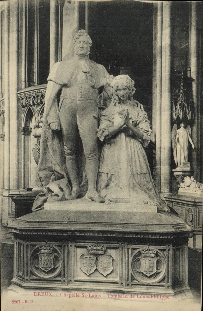 Dreux — Kapelle St-Louis — Grabmal von Louis-Philippe - Vorderseite