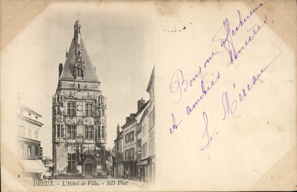 Dreux - O Hotel de Ville - ND Phot - Frente