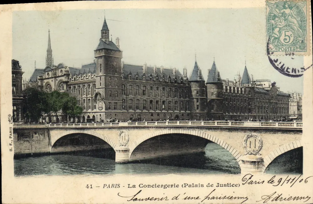 Paris - A Conciergerie (Palácio da Justiça) — B.F. Paris, n°41 - Frente