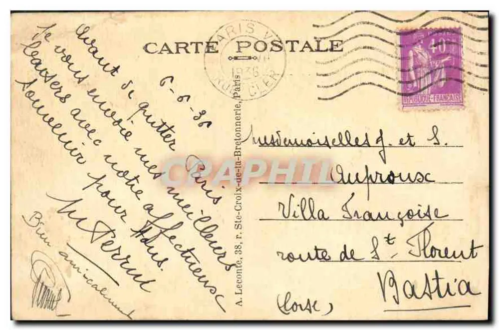Notre-Dame (fachada) — Paris — editor desconhecido, n° 30 - Verso