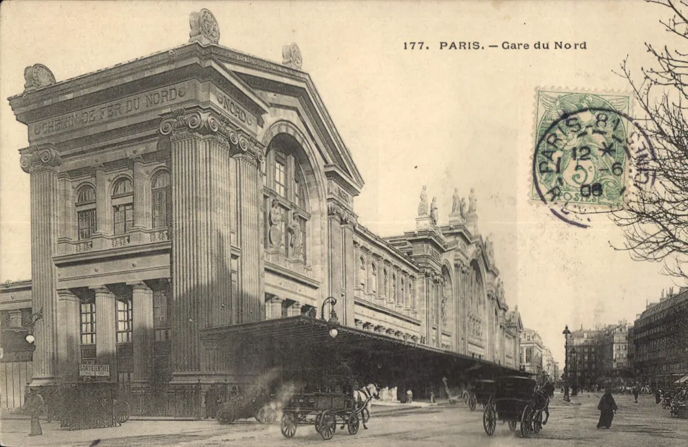 Paris — Gare do Norte — Editor anônimo, n° 177 - Frente