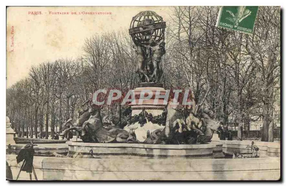 Paris - Fontaine de l'Observatoire — A. Tadilé Paris - Frente