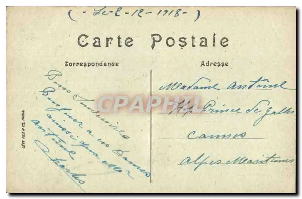 Paris — Die Militärakademie, Avenue de la Motte-Picquet — LL, n°209 - Rückseite